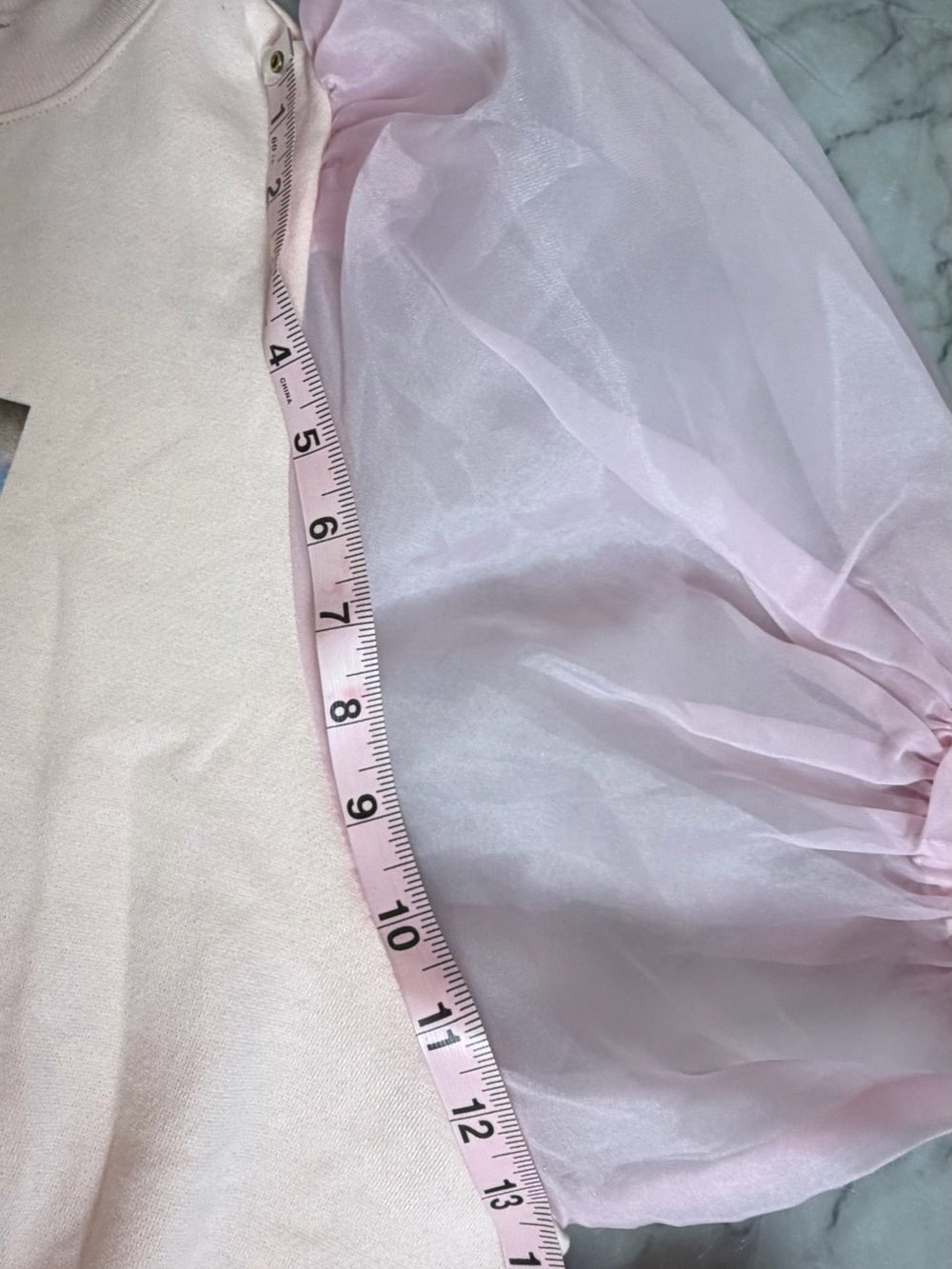 Selkie Pink Puff Sleeve Sweatshirt Romantic Art Print Coquette Fairycore Size L - Picture 15 of 16